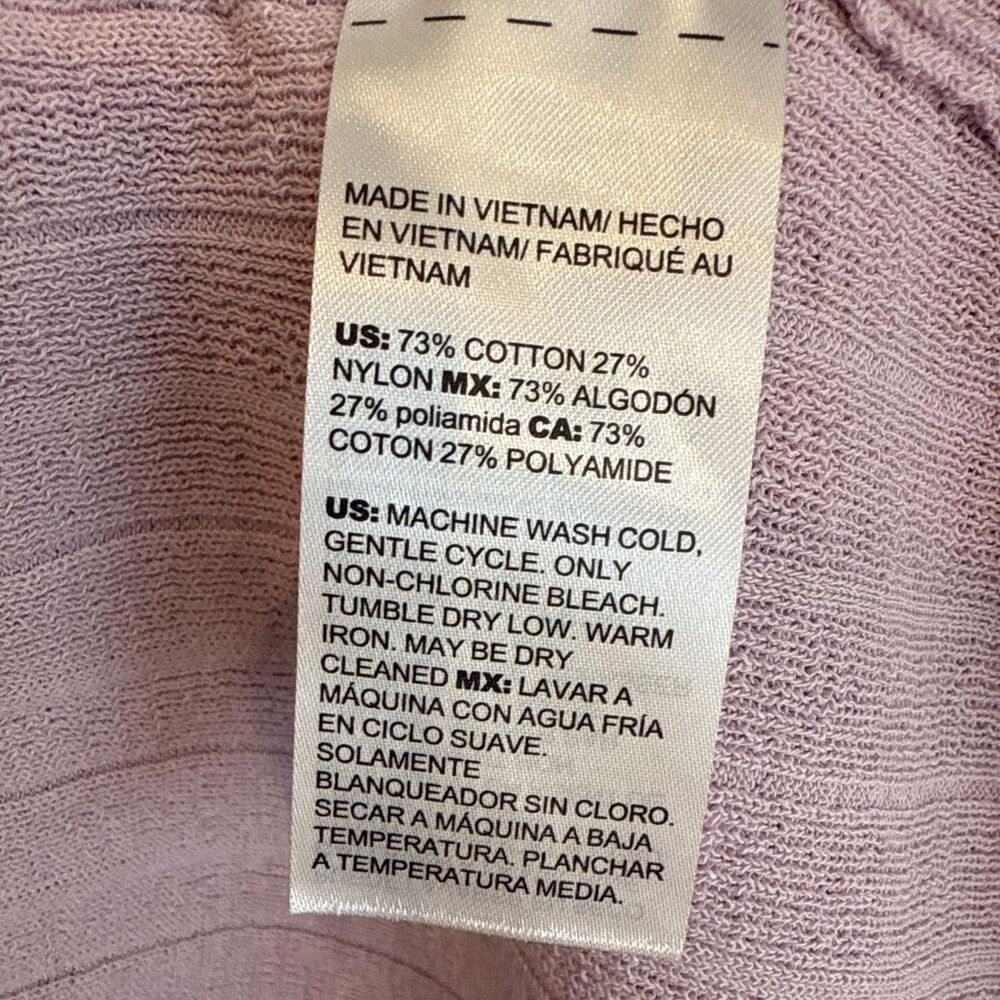 Chico’s Womens Open Front Cardigan Sweater Purple Long Sleeve Size 1 - Picture 16 of 17